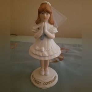 Vintage Enesco My First Communion Girl Figurine